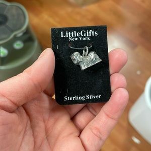Sterling silver little gifts dog breed charm - Lhasa aspo